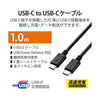 【ベントーヴェン】エレコム USB2.0ケーブル(認証品、USB Type-C(TM) to USB Type-C(TM)) 1m ブラック U2C-CC5PC10NBK