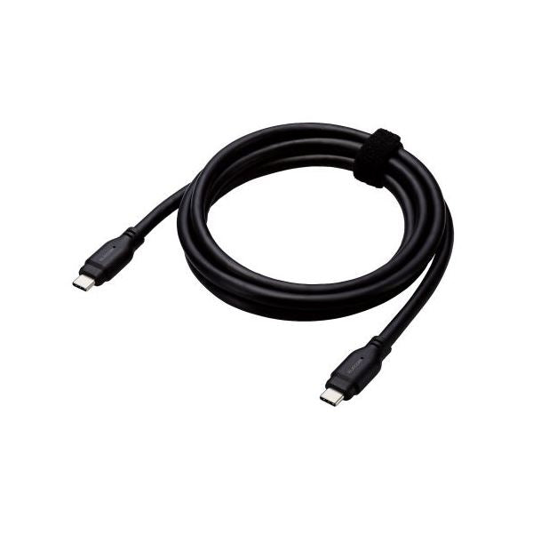 【昼におはよう】エレコム USB 10Gbpsケーブル（USB Type-C - USB Type-C／100W対応） 1.5m ブラック MPA-CC1G15BK